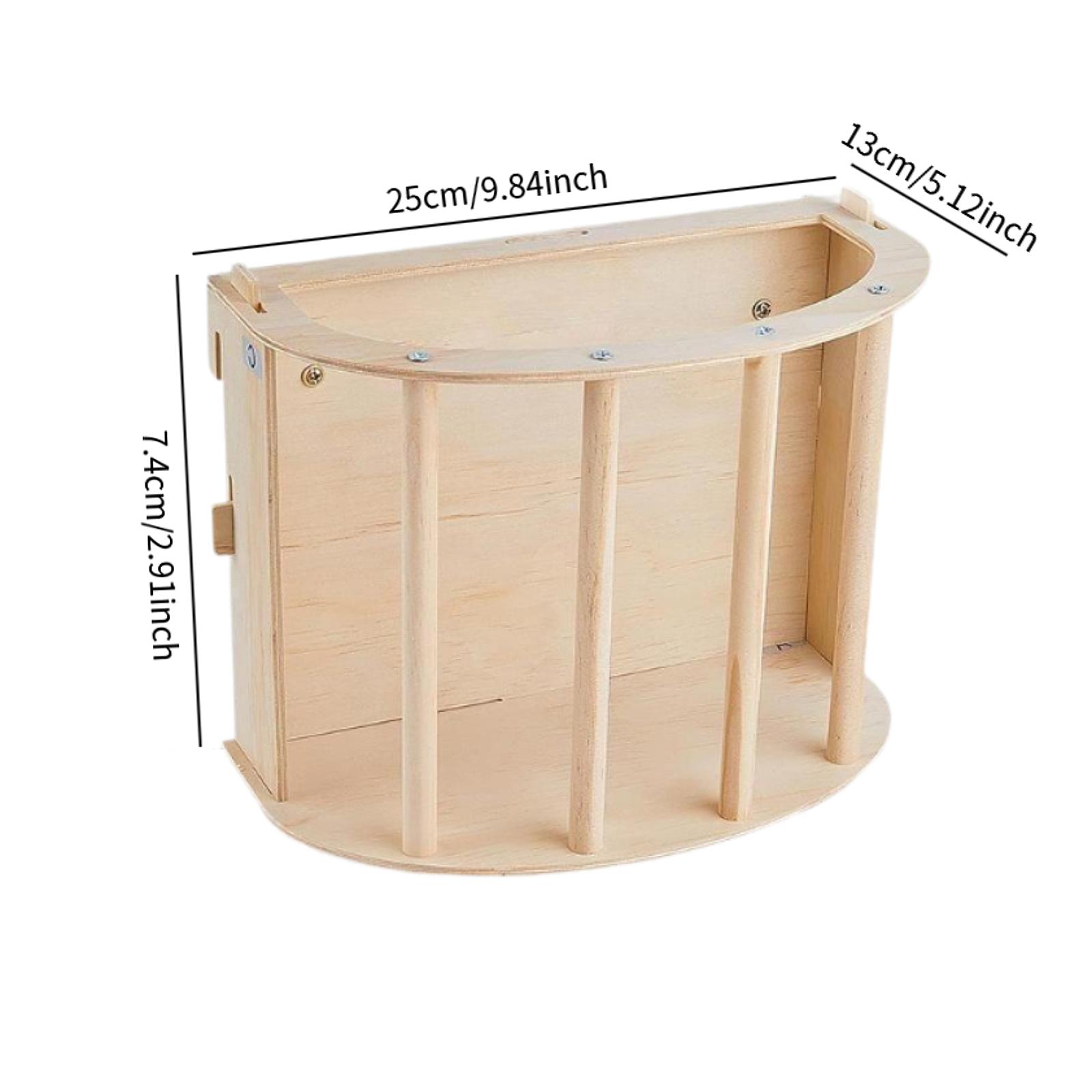 

Bunny Hay Feeder Rack Wooden Small Animals Grass Dispenser Guinea Pig Feeding Holder for Hamster Chinchilla Squirrel