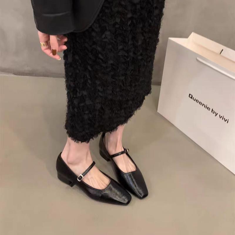 

Fashion Women s Ballet Flats Pointed Toe Mary Janes Shoes Silver Low Heels Dress Shoes Woman Flats Black Gold Zapatos Mujer Spring 35 чёрный