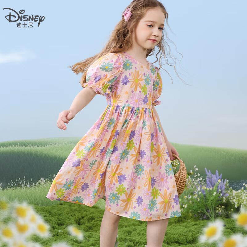 Disney Girls  Summer Floral Princess Cotton Dress 160