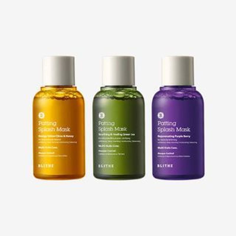 BLITHE - Patting Splash Mask Mini - 3 Types Energy Yellow Citrus & Honey