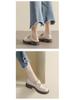 Weiwei Girl 681-3 Women's Height-Boosting Retro Loafers - Thick-Soled, Small Size, 2024 Style.