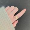 Luxury Niche Enamel Flower Pearl Ring Women Rotating Open Adjustable Band Fashion Jewelry Gift For Her Stylish Accessory
