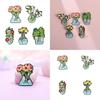 Colorful And Fun Green Plant Brooch With Cartoon Elements Ideal For Jackets And Backpacks