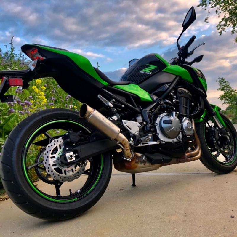 Z900 Slip-on Motorcycle Exhuast Middle Link Pipe Escape Muffler Adapter 51mm Connect Pipe for Kawasaki Z900 2017 2018 2019