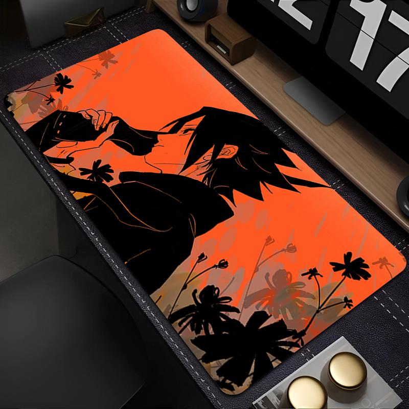 Large  Mouse Pad Naruto Sasuke Office Desk Mats PC Gaming Accessories Designed Specifically MousePads Laptop Keyboard Mat