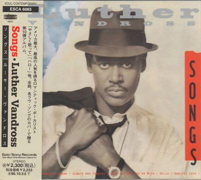 CD LUTHER VANDROSS  Songs ESCA6065 Epic 1994 Japan SoulFunk Used