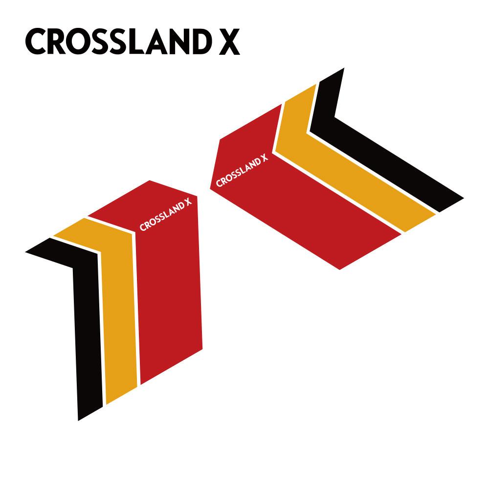 2pcs Car 3 Color Stickers For Opel Astra Corsa ignia Opc Vectra Zafira Grandland Meriva Mokka Crossland X Auto Accessories
