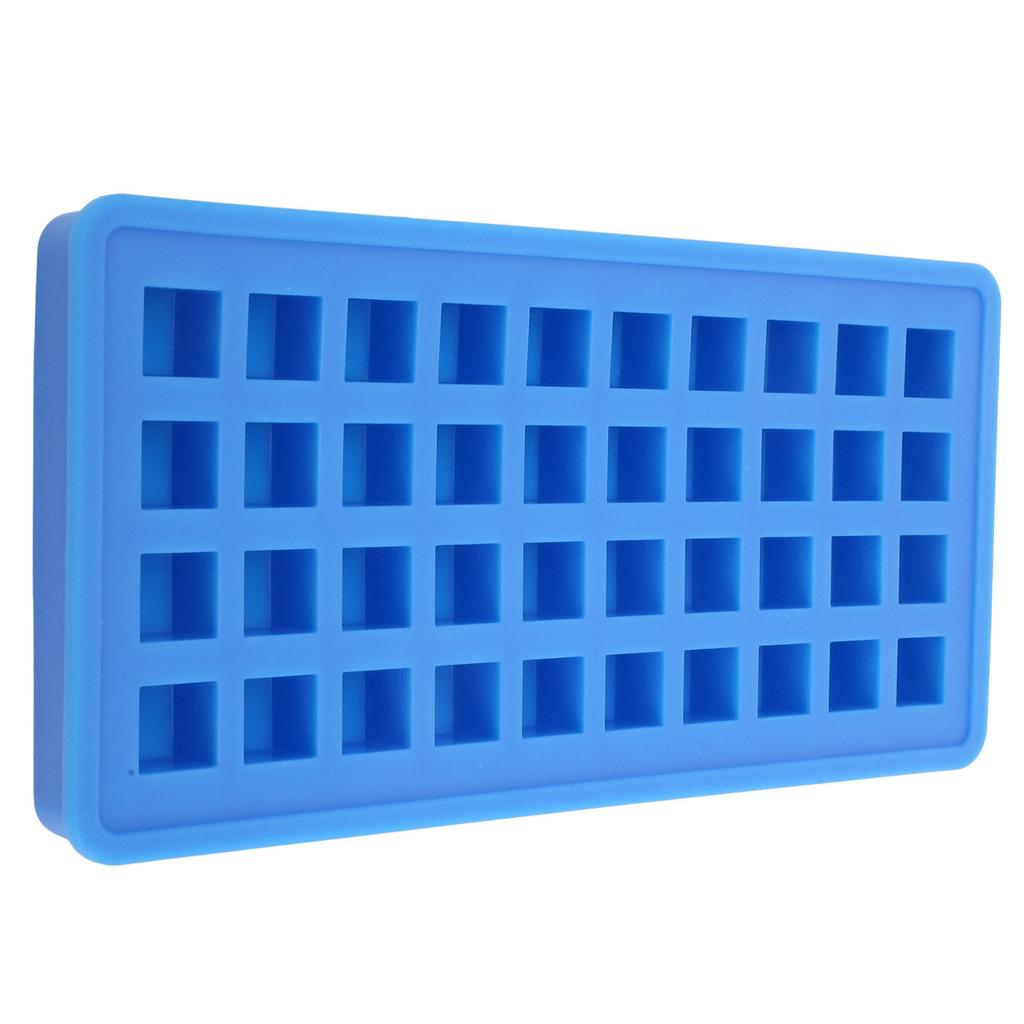 40Grids Silicone Ice Tray Square Shape Ice Cubes Maker Mold DIY Kitchen AccessoriesSky Blue