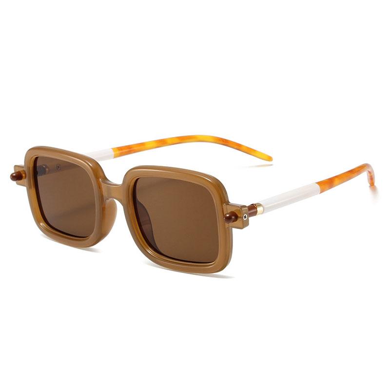 Retro Kleine Rechteckige Sonnenbrillen Damen Herren Mode Punk Brillen Luxusmarke Designer Schwarze Quadratische Sonnenbrillen