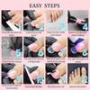 150pcs Acrylic Full Nail Tips 15 Size Toenails Extension New False Nail  Foot Armor Mold