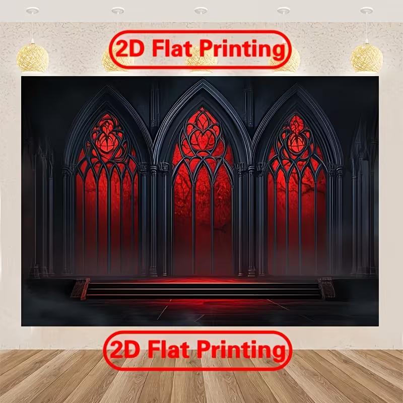 2D Vampire Castle Gothic Backdrop Cosplay Photography Background Banner