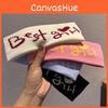 Korean Fashion Letter Hairband With Elastic Band For Unisex Summer Hair Accessory