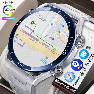 ECG PPG Bluetooth Talk Ceas inteligent Busolă GPS Încărcător fără fir Brațară inteligentă Ceas sport