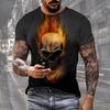 Summer 3D Printed Short Sleeved T-shirt Personalized Casual Comfortable Short Sleeved T-shirt for Men Shirt