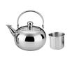 Stainless Steel Tea Kettle Teapot With Filter 1.6L for Kitchen Camping, Metal Infuser Teapot Water Coffee Pot