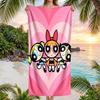 Powerpuff Fashion Beach Towel: Ideal for Summer Adventures Soft, Absorbent and Quick Drying Suitable for Swimming and Bathing