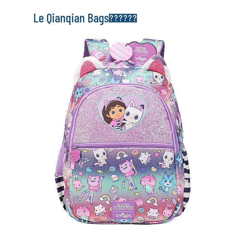 Australian Smiggle School Backpack: Large Capacity, Lightweight Casual Bag for Primary School Boys and Girls