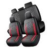 Full Set Car Seat Covers, Universal Fit PU Leather Front and Rear Seat Protectors, Airbag Compatible Automotive Seat