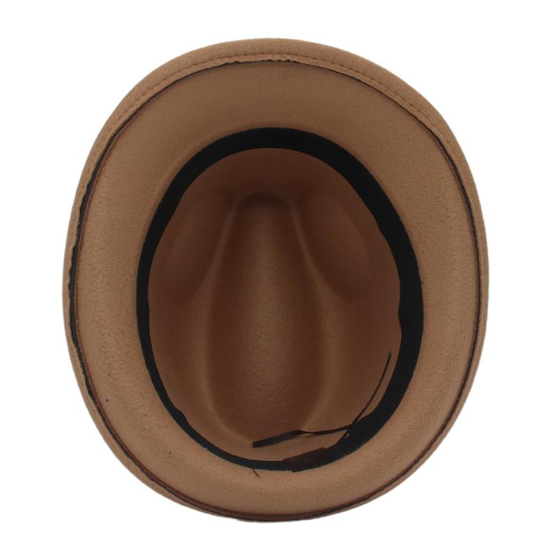 Fisherman Bucket School Old Vintage British Cap Jazz Woolen Imitation Men For Hat Fedora Color Plain Solid Ricygvm Caps Unisex Elegant Church