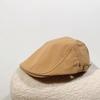 RICYGVM Solid Color Duckbill Hat For Women Beret Fashion Artist Painter Cap Retro Girls Forward Hats Outdoor Sunshade Visors
