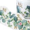 1 Roll 5 Meters Wall Sticker Waterproof Wave Edge Durable Eucalyptus Leaf Flower Blackboard Bulletin Board Stickers for Bulletin Boards