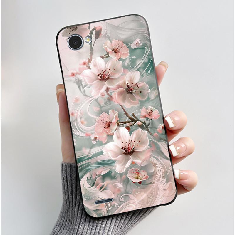Cute Case For LG Q6 Fundas LG G6 Mini Capa Coque Printing Shell Protective Cover Soft Silicone Cartoon Black Casing