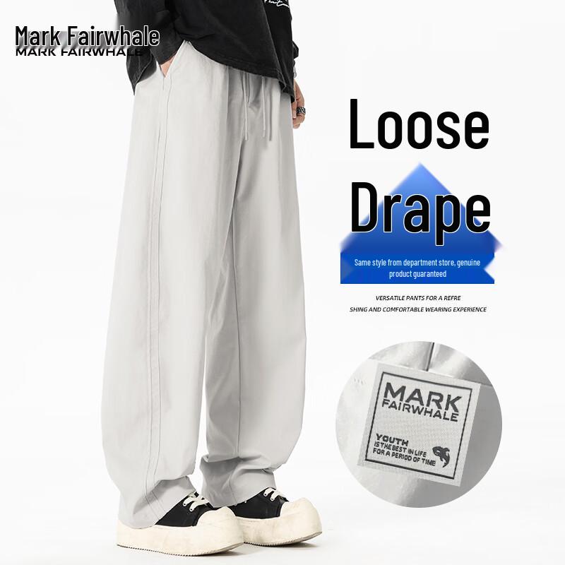 

Mark Fairwhale Men s Loose Straight-Leg Casual Pants L
