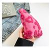 Plush Cute Love Makeup Bag Portable Skincare Product Lipstick Storage Bag Hand-Held Inner Bag Korean Brush Pencil Cases