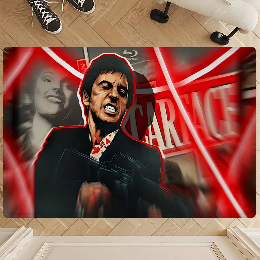 S-Scarface 1983 Film Kitchen Mat Cheaper Anti-slip Modern Living Room Balcony Printed Modern Home Decor