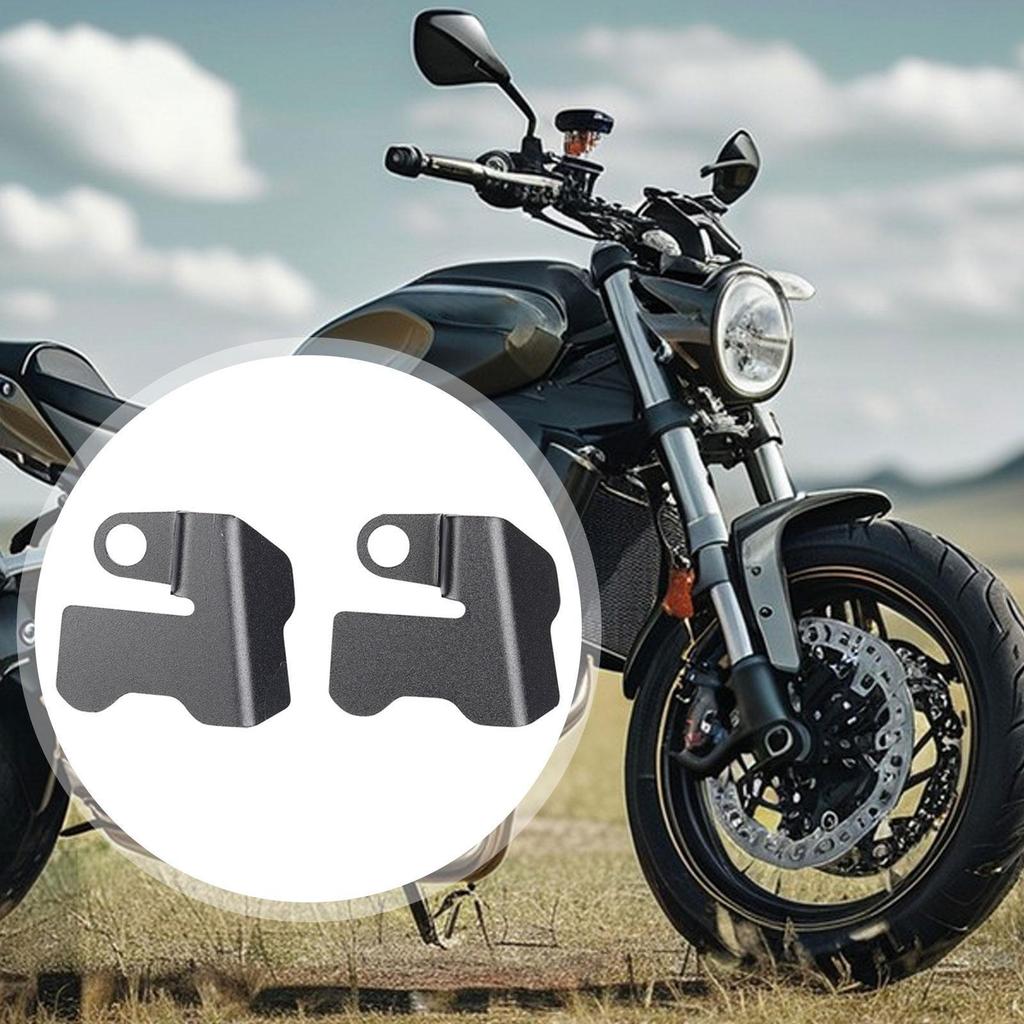 2x Motorcycle Front Rear Sensors Cover Replacement Aluminium Alloy High Strength Protection Guard