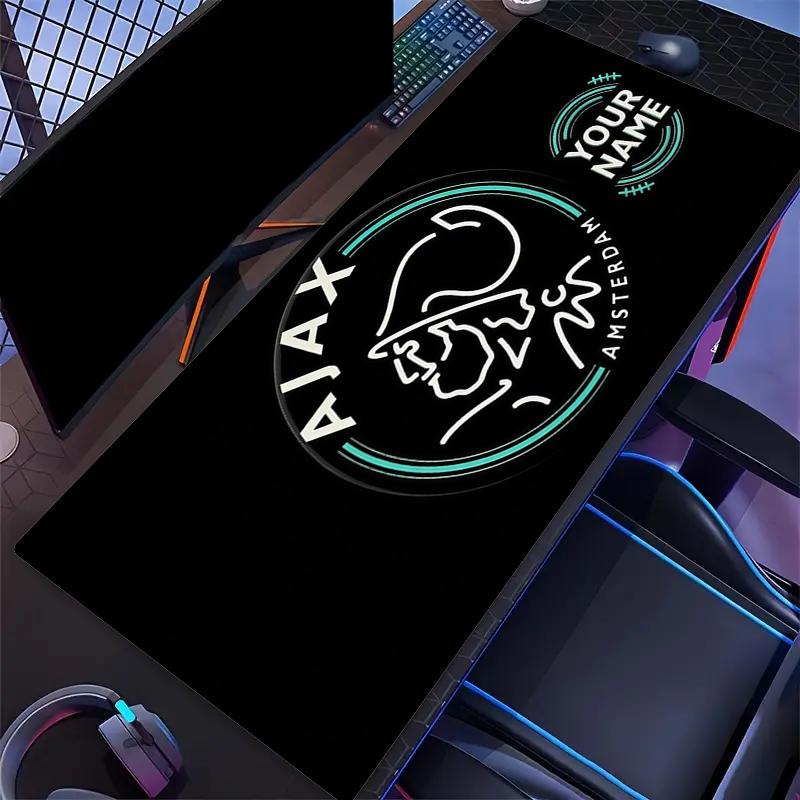 Custom Name,AFC Ajax Mouse Pad, Large Gaming Desk Mat, Non-slip XXL Mousepad for Laptop & Tablet, Mini PC Playmat with Stitched Edges