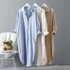 Chemise Femme Revers Manches Longues Boutons Patte de Boutonnage Hauts de Chemise avec Poches Couleur Unie Coupe Régulière Chemise Décontractée Travail Vie Quotidienne