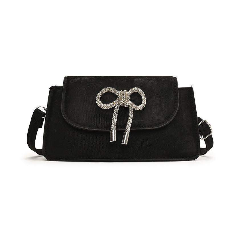 Fashionable Pu Leather Shoulder Crossbody Bag For Women With Elegant Bowknot Design