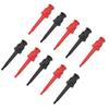 10pcs P5002 Multimeter Test Hook   Grabbers for SMt SMD IC D20 Cable Welding (Black&Red)