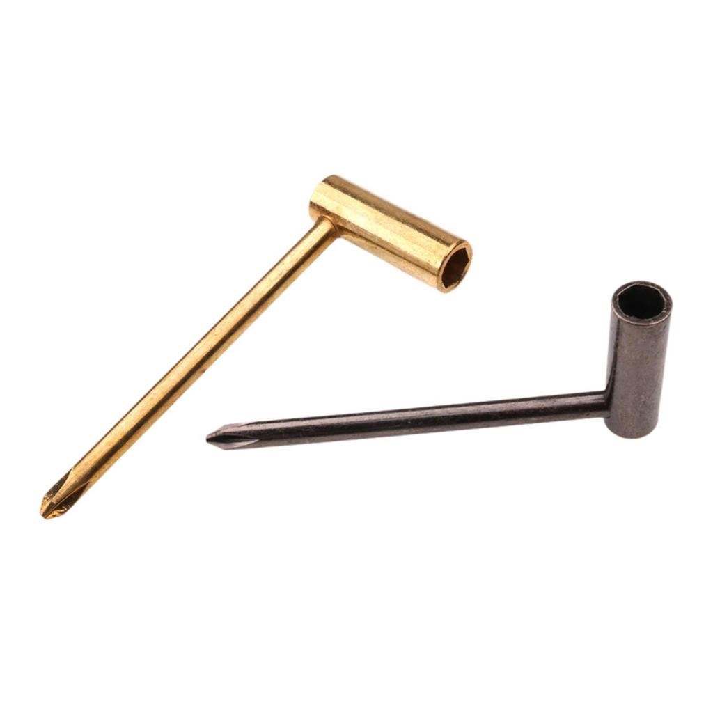Guitar Rod Wrench,Portable, Metal,Lightweight, Sturdy, Compact, Instrument Accessory Repair Tool with Cross Screwdriver