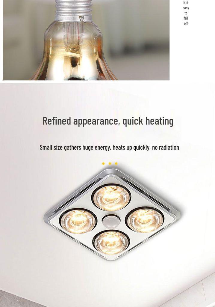 Explosion-Proof Pig Heating Lamp - Energy-Saving, Waterproof, Veterinary Household Heater