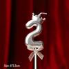 Gold Number Birthday Candles - Cartoon Cake Decorations for Kids' Parties