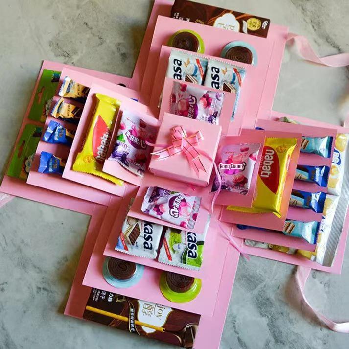 DIY Handmade Exploding Photo Album Gift Box for Birthdays and Festivals