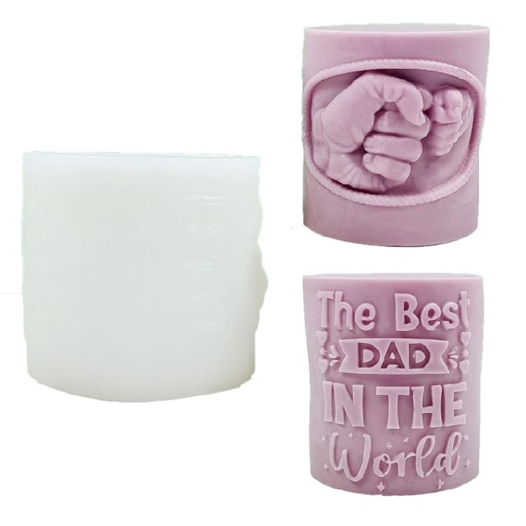 Flexible Silicone Mold for DIYs Cylinder Aromatherapys Candle Beautiful Candle Crafting Cement Gypsum Moulds for Crafts