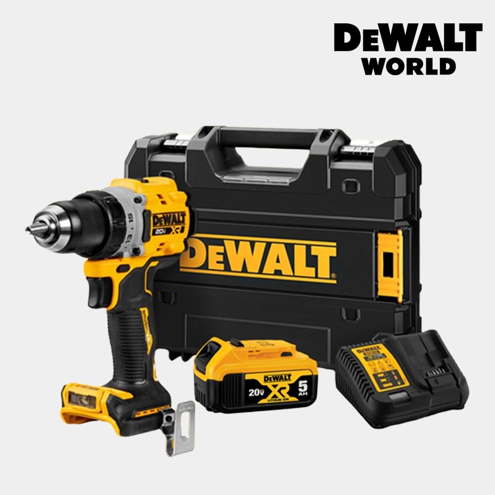 

Аккумуляторная дрель DeWalt DCD800P1, аккумулятор 20 В, 5 А, 1 комплект