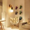 Nowoczesna lampa ścienna E27 Edison Współczesny metalowy kinkiet Loft Led z drewna Typ kinkietu Sconceswarm Yellow