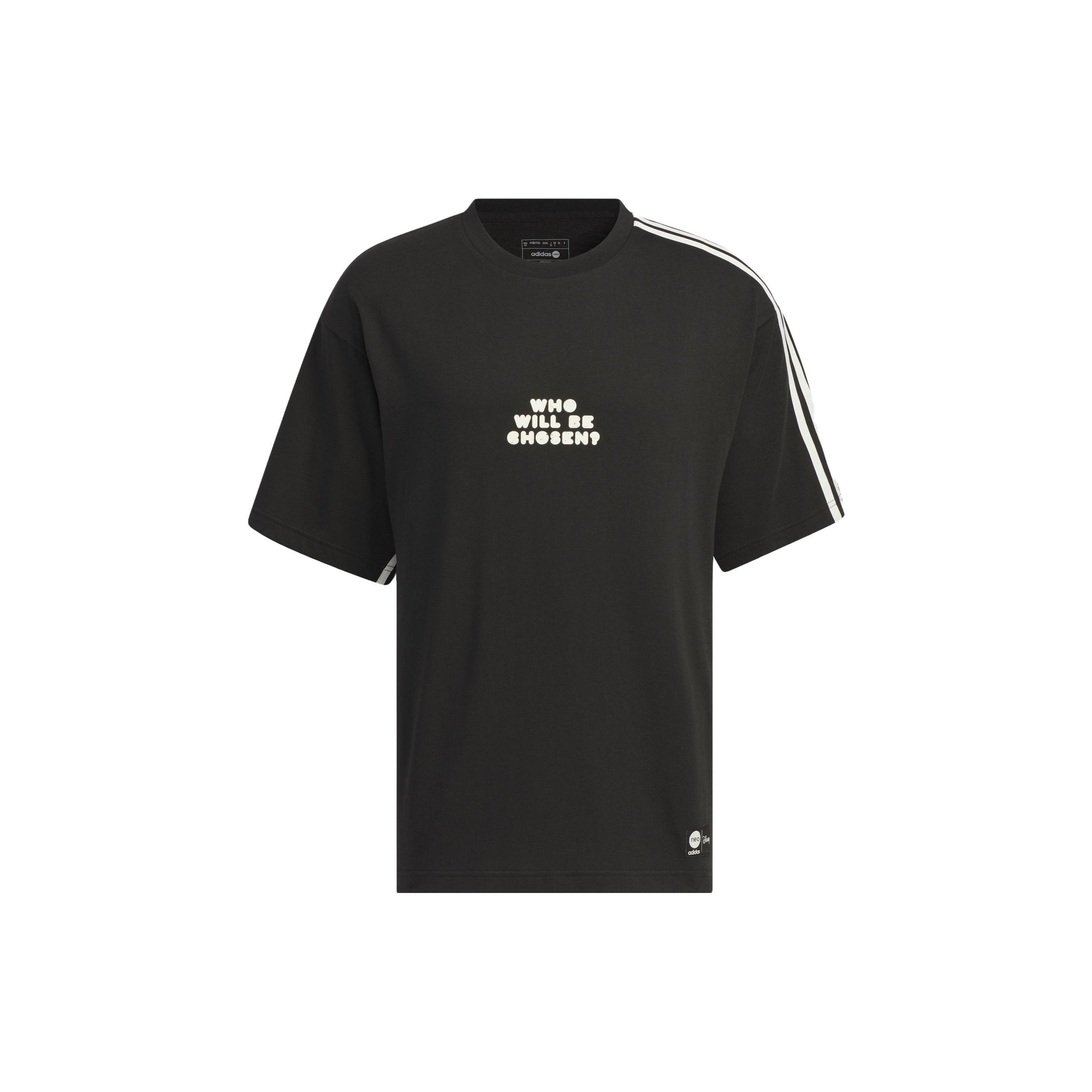 Футболки Adidas Neo X Disney Унисекс Черные С Круглым Вырезом Умеренный Прямой Крой IP9365 M