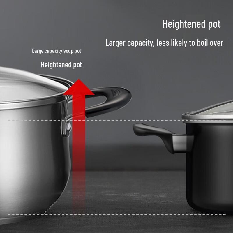 Supor 304 Stainless Steel Universal Soup Pot, 24cm