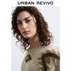UR 2025 Spring Women's Retro Fair Isle Tassel Knit Sweater