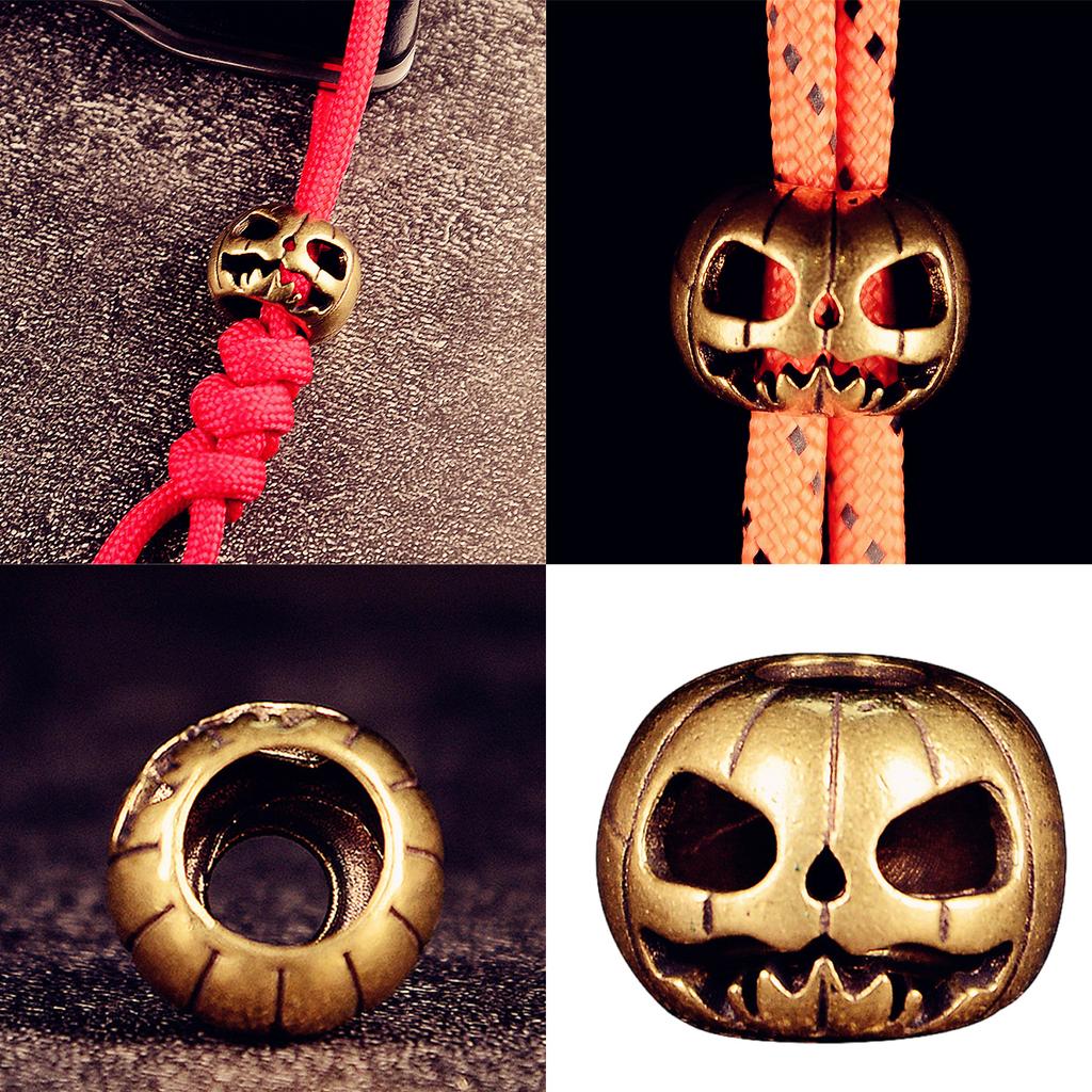 Brass Halloween Pumpkin Keychain Charm Durable Outdoor Gear Accessory For EDC Enthusiasts And Camping Essentials