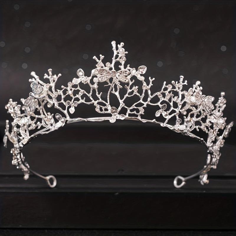 Golden Crown European and American Baroque Crown  Wedding Dress Accessories Hair Band  Bride's Headwear Crown