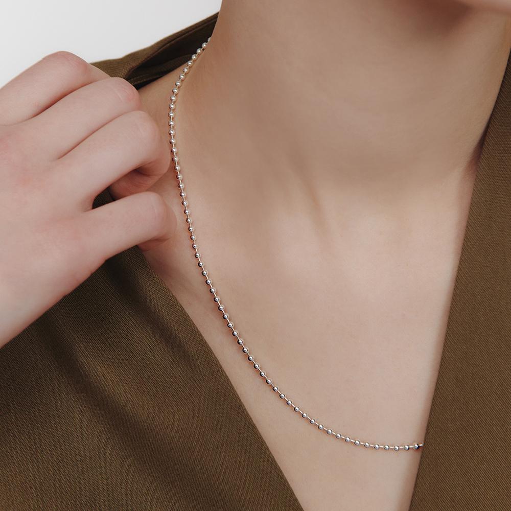 Lunne Silver 925 Ball Chain Necklace (2.5Mm) #Lsn38