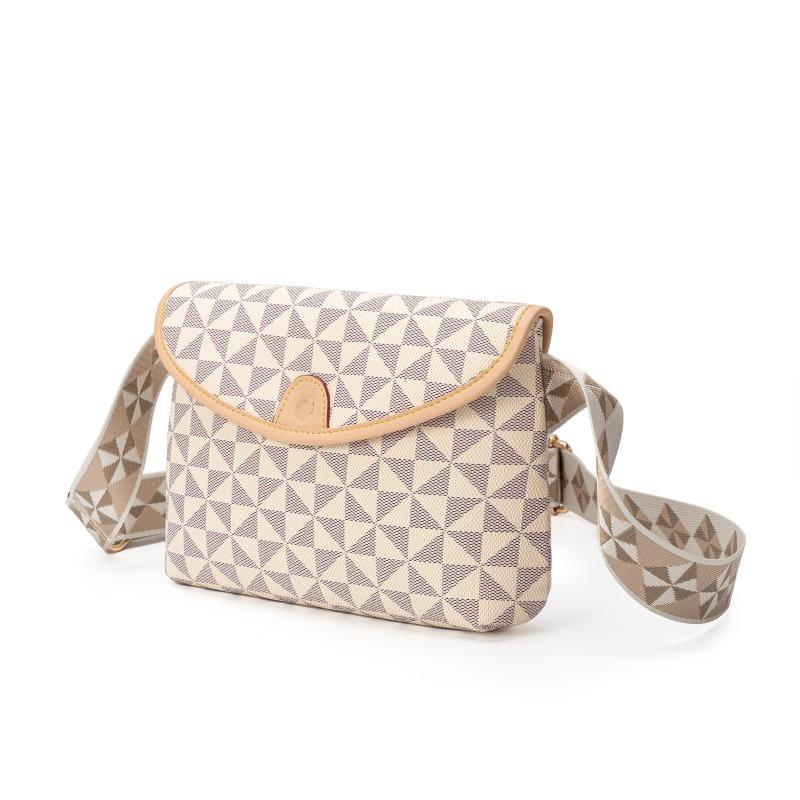 Women's single shoulder messenger bag women's fashion versatile new wide shoulder strap windmill printed small bag