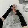 Punk Cross Pentacle Moon Pattern Long Fingerless Gloves Gothic Black Cuff Women Men Ninja Outdoor Cos Elbow Mittens Arm Warmers