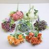 Artificial Silk Rose Hydrangea Bouquet Wedding Photography Home Decor Nordic Style 5-Head Floral Arrangement
